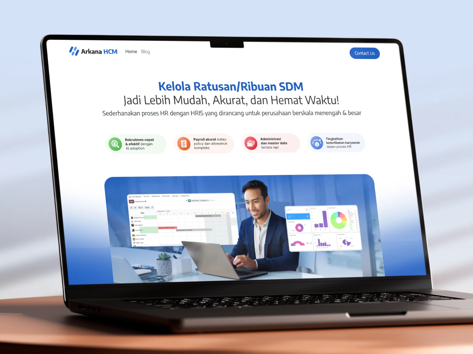 Arkana HCM Mockup Website