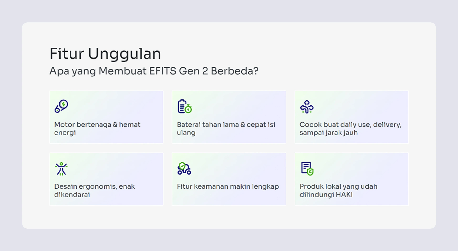 Features Section EFITS Website