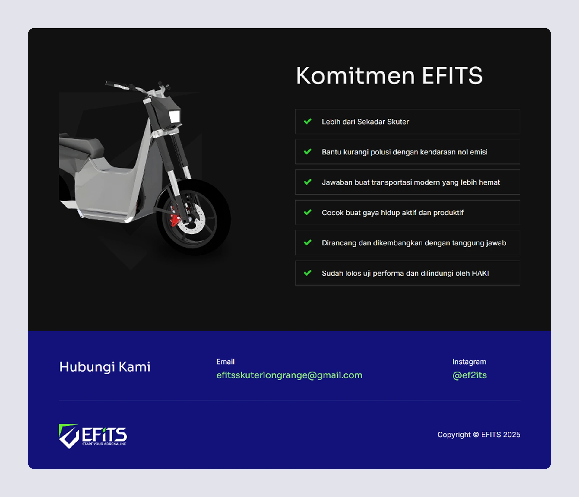 Features Section EFITS Website