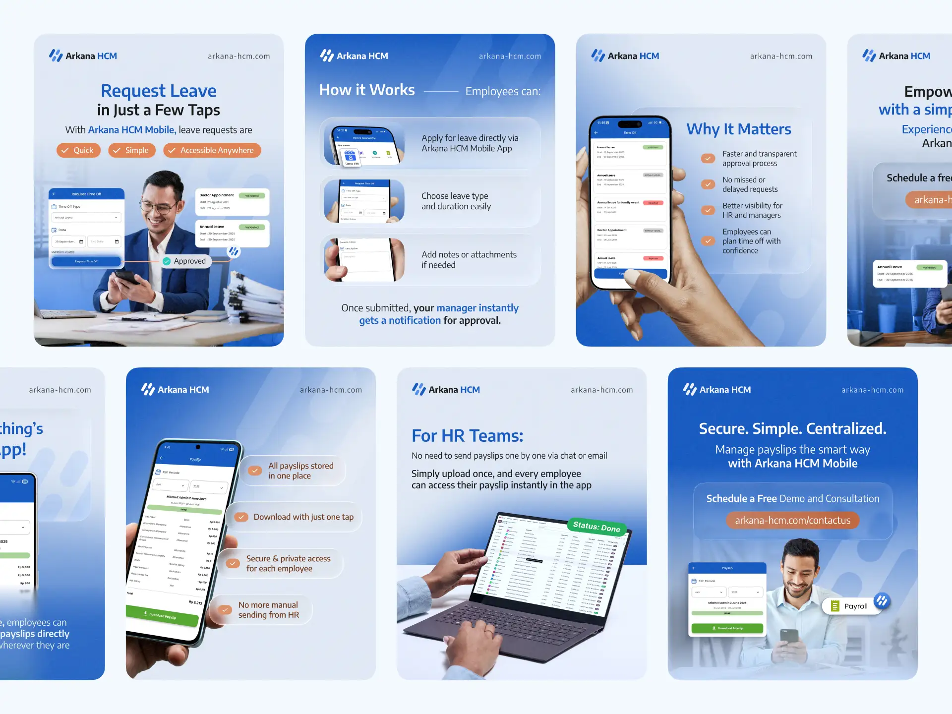 Social Media Campaign Arkana HCM Mobile