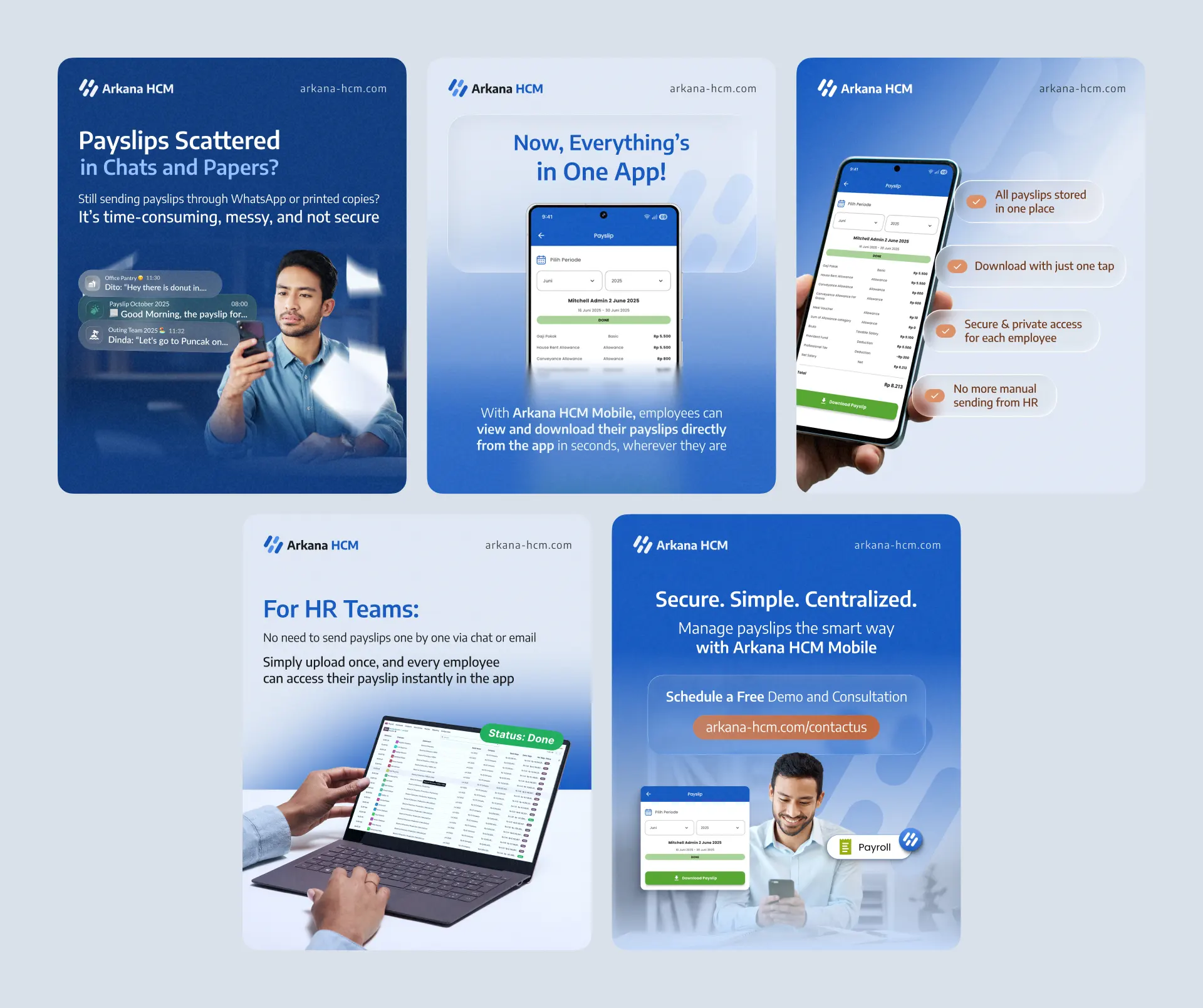 Social Media Campaign Arkana HCM Mobile